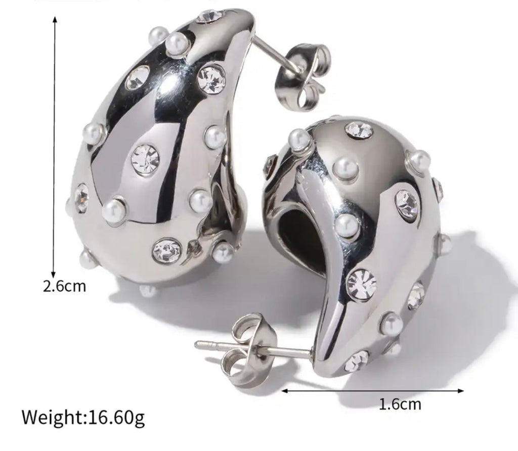 Crystal Water drop earrings