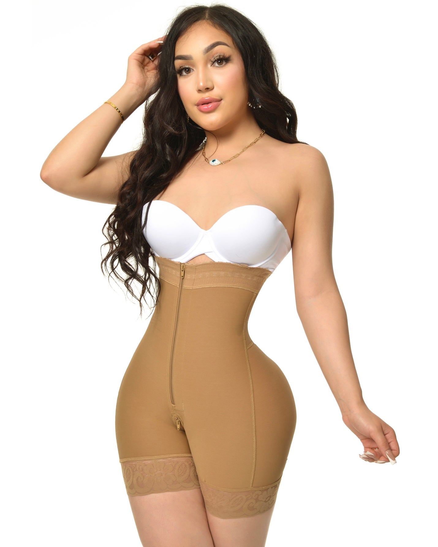 Women Compression Tummy Control With Zipper Shapewear Peru