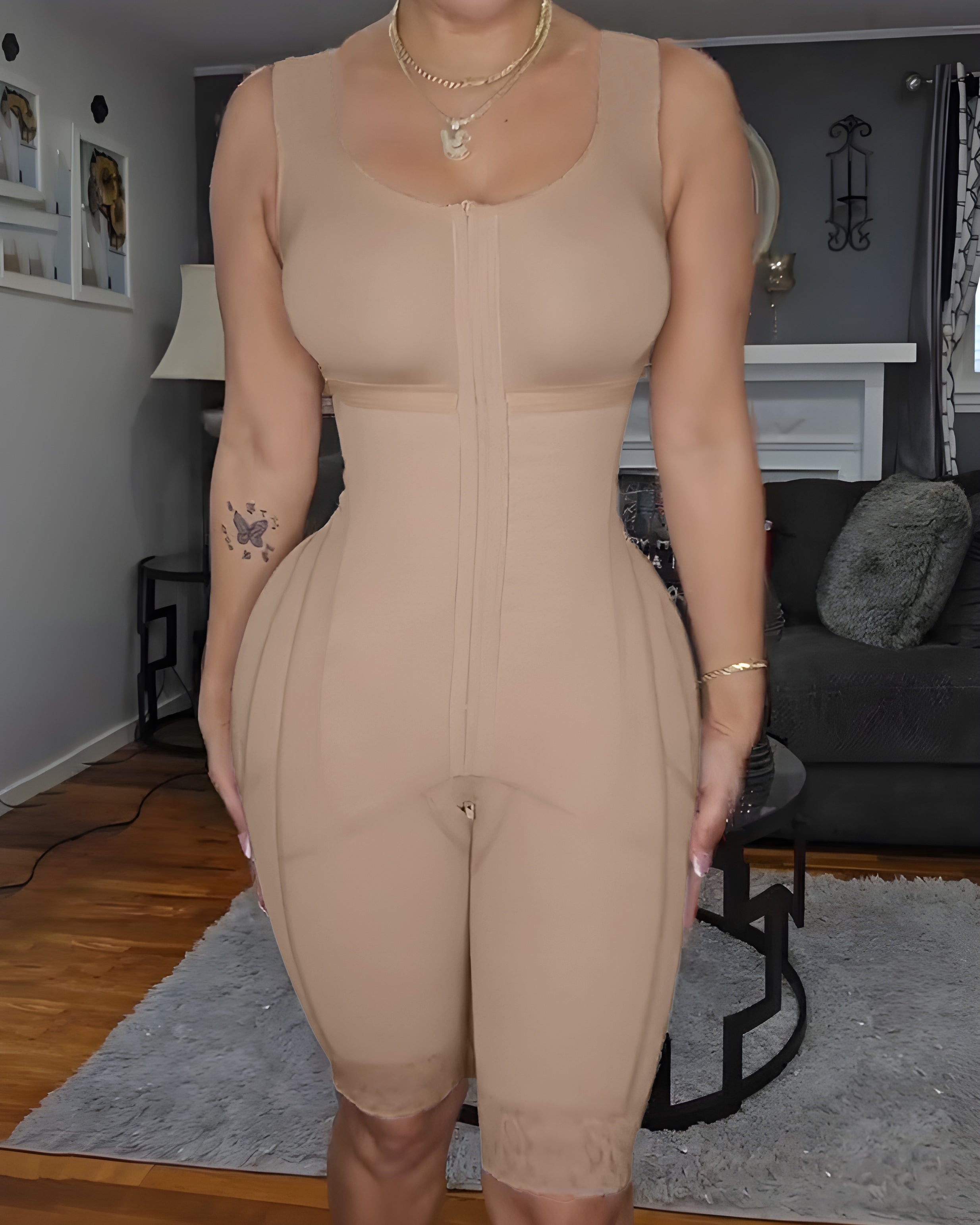 Mid-Length Hourglass Shaping Sleeveless Body Shaper