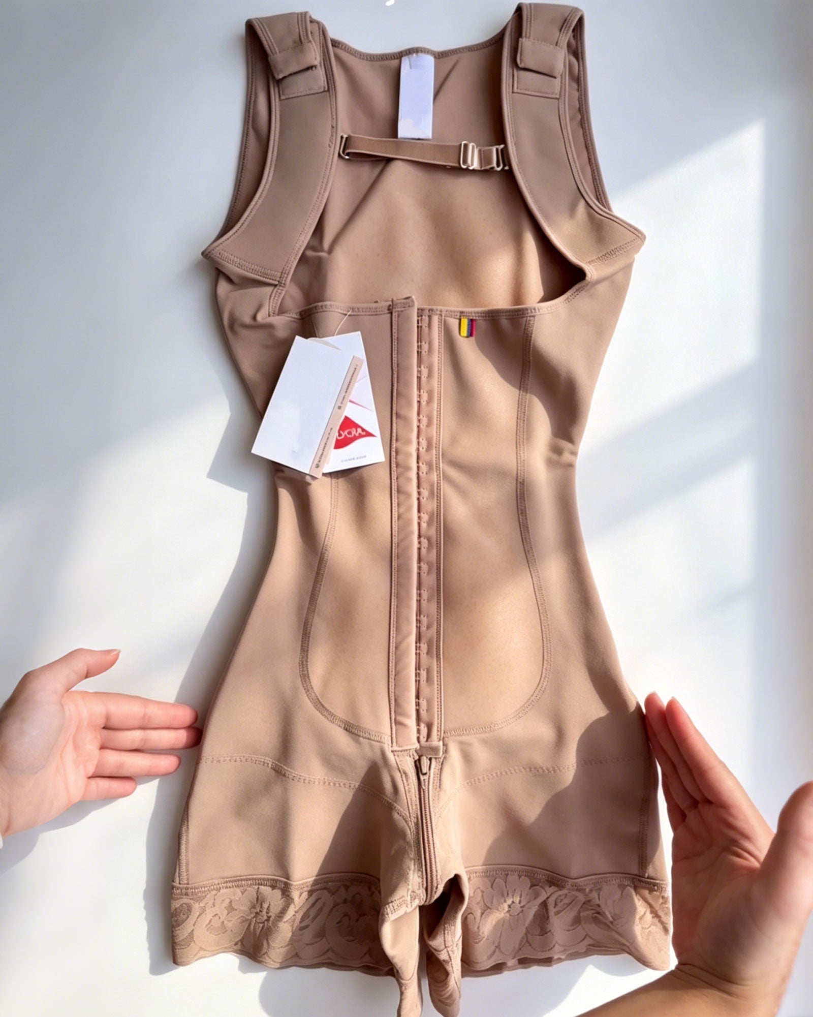 Adjustable Strap Mid-Thigh Bodysuit Shapewear with Butt Lifter