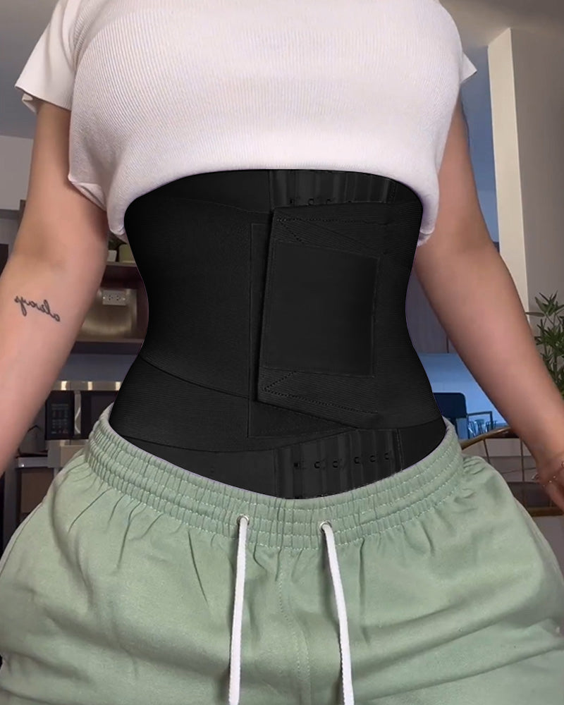 Double Compression Slimming Hourglass Waistband Black