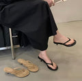 Kitten heel flip flops