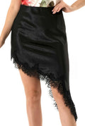 Elegant Edge Satin Skirt