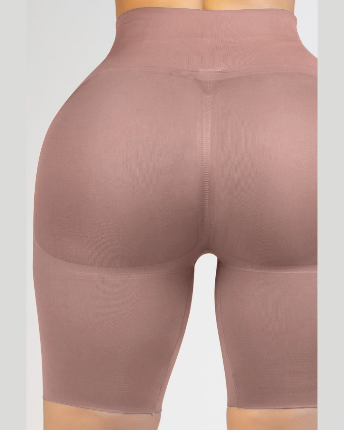 Seamless High Waist Butt Lift Short RosyBrown