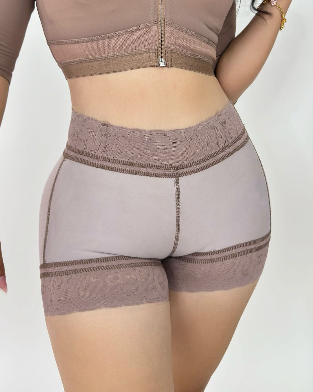 Seamless Butt Lift Shaper Shorts RosyBrown