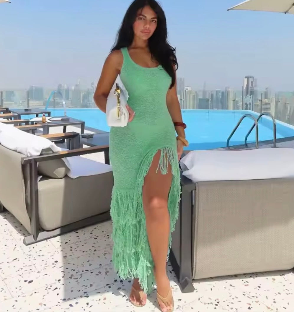 Tassel maxi dress