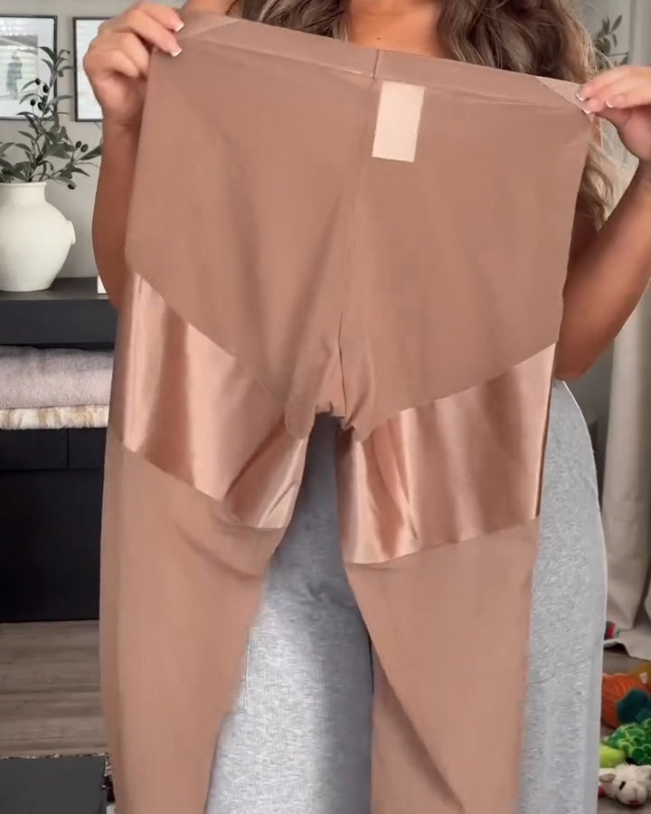 Women's Sheer Mesh Butt Lifter Mid-Length Leggings