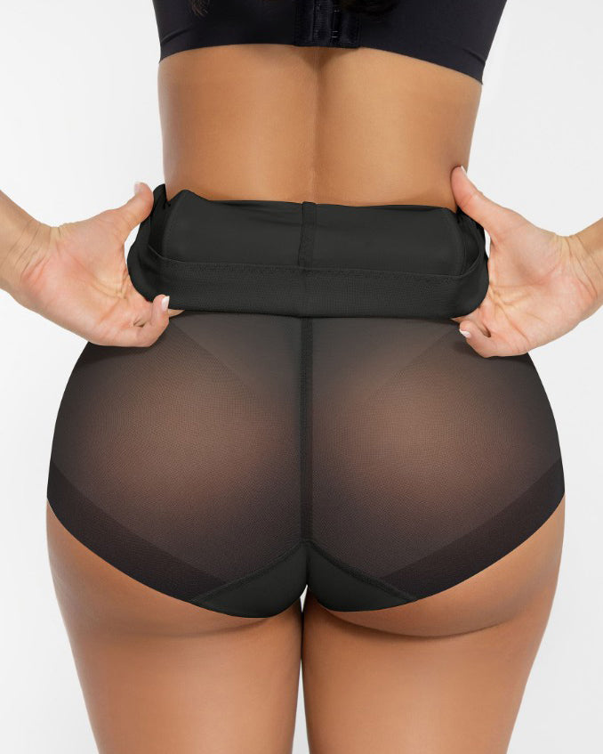 Sheer Mesh Tummy Shaping Shorts