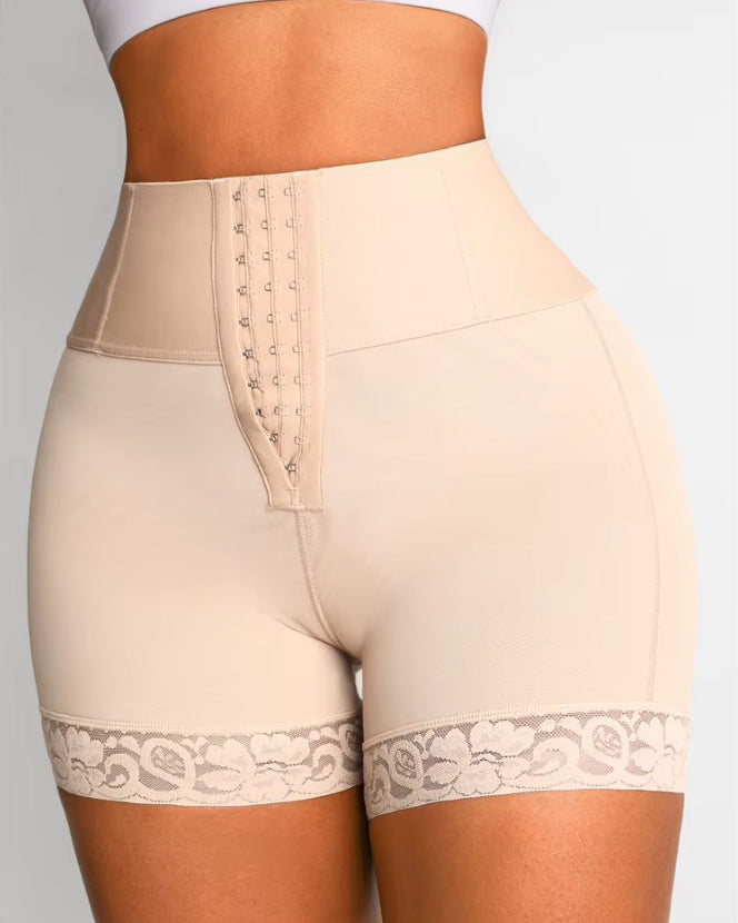 High-Waist Hip-Lifting Tummy Control Shorts Beiges