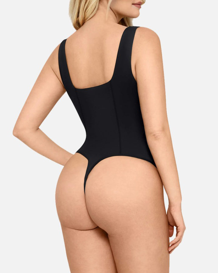Women's V-Neck Tummy Controlling Bodysuit