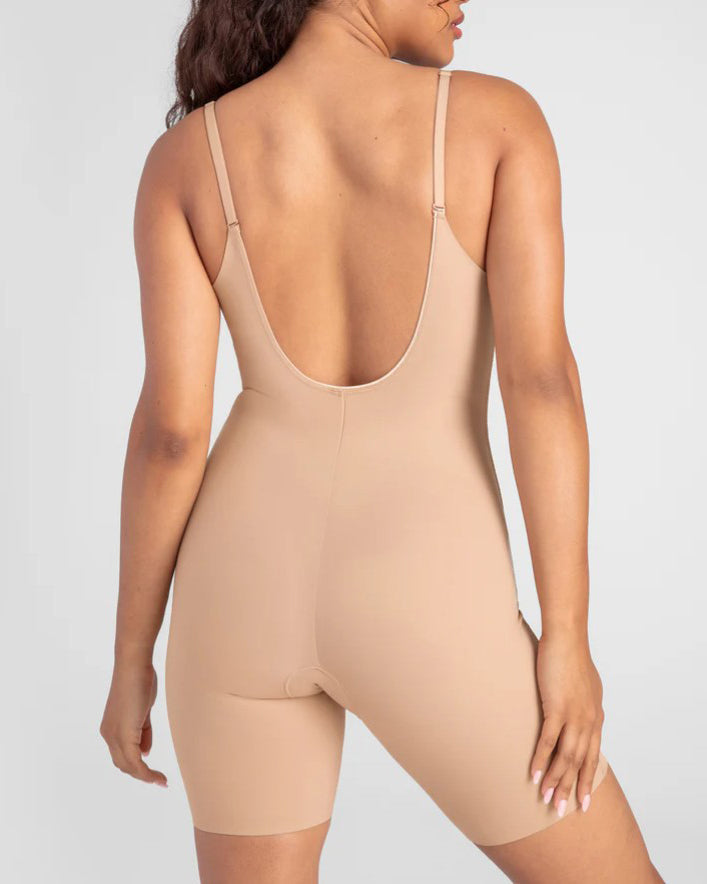 Seamless V Neck Low Back Shapewear