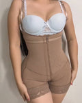 Women's Front-Zip Sleeveless Shapewear Tan