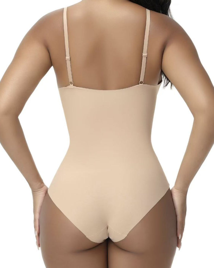 V-Neck Seamless Tummy Control Bodysuit