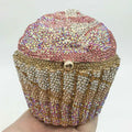 Cupcake Crystal Clutch Bag
