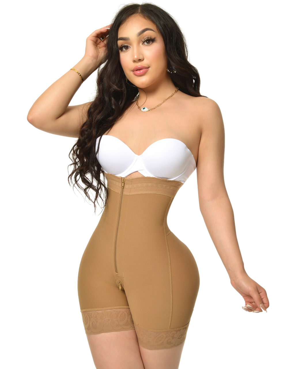 Women Compression Tummy Control With Zipper Shapewear