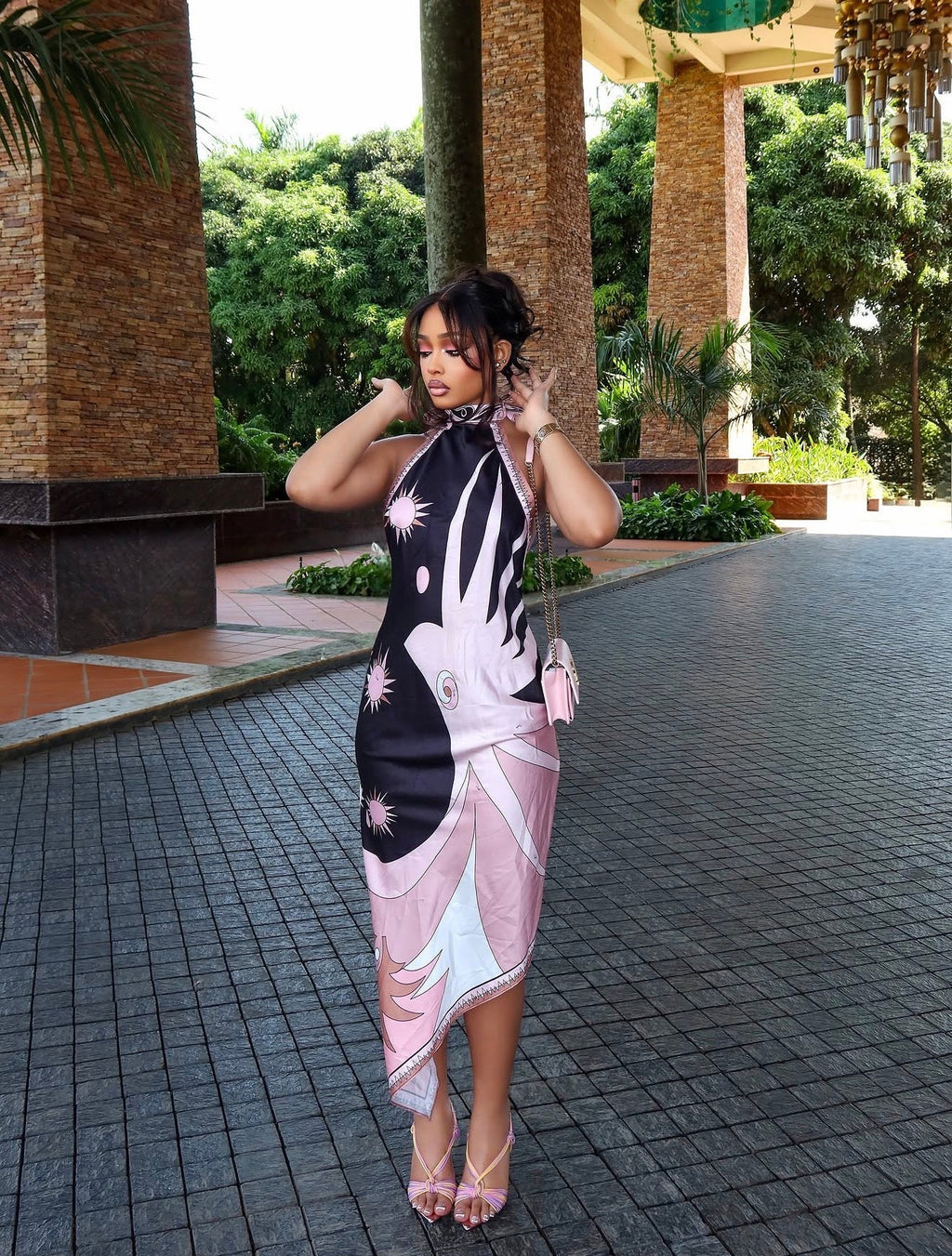 Starburst Scarf Dress