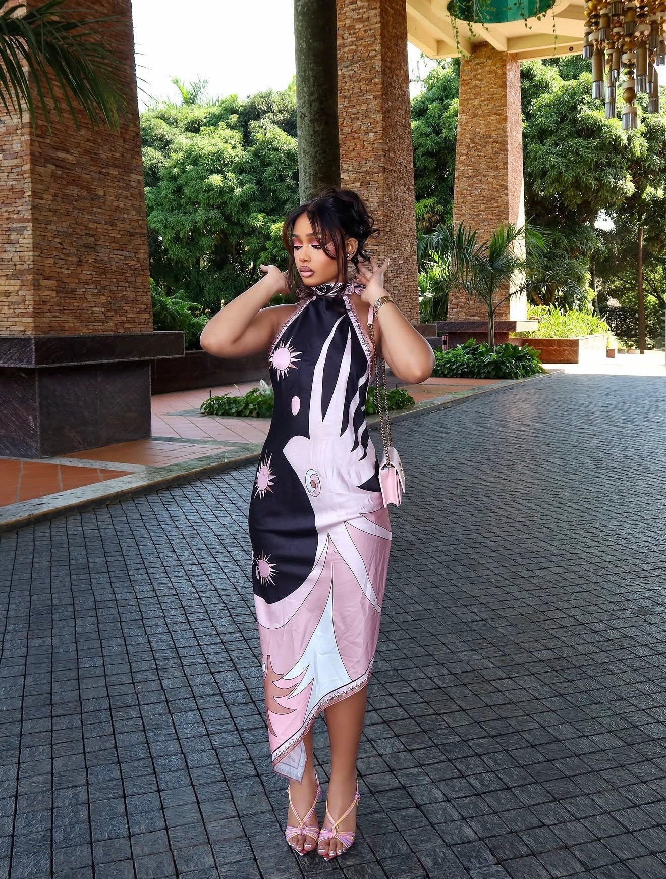 Starburst Scarf Dress