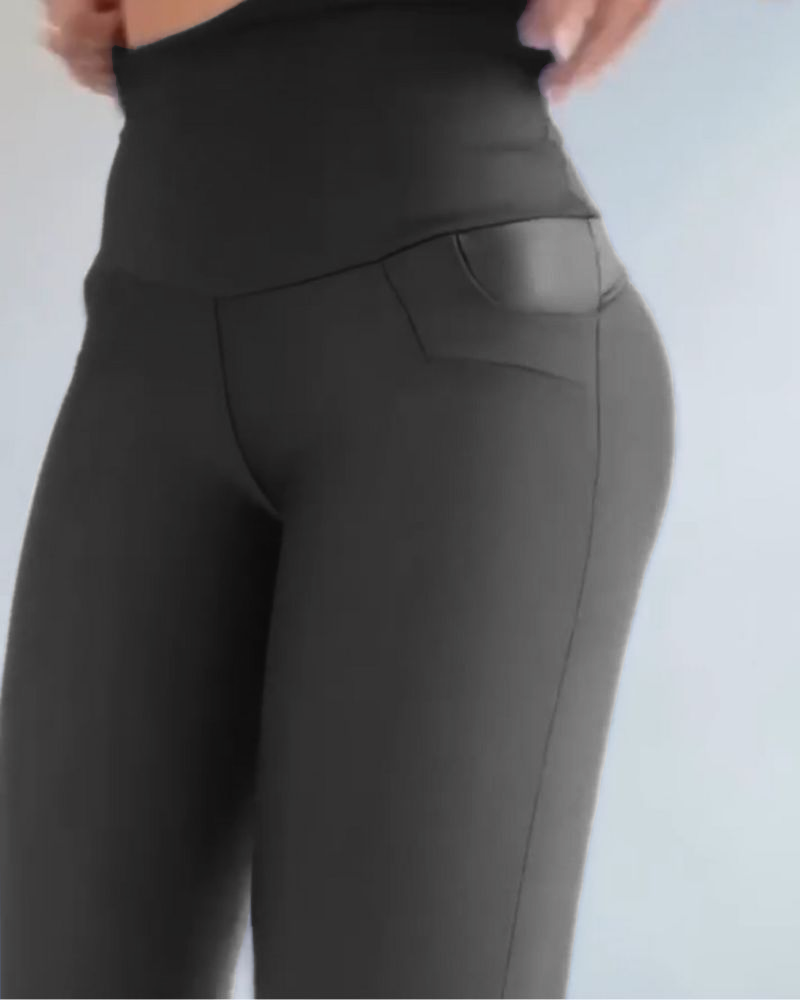High Waist Tummy Control Fashion Leggings