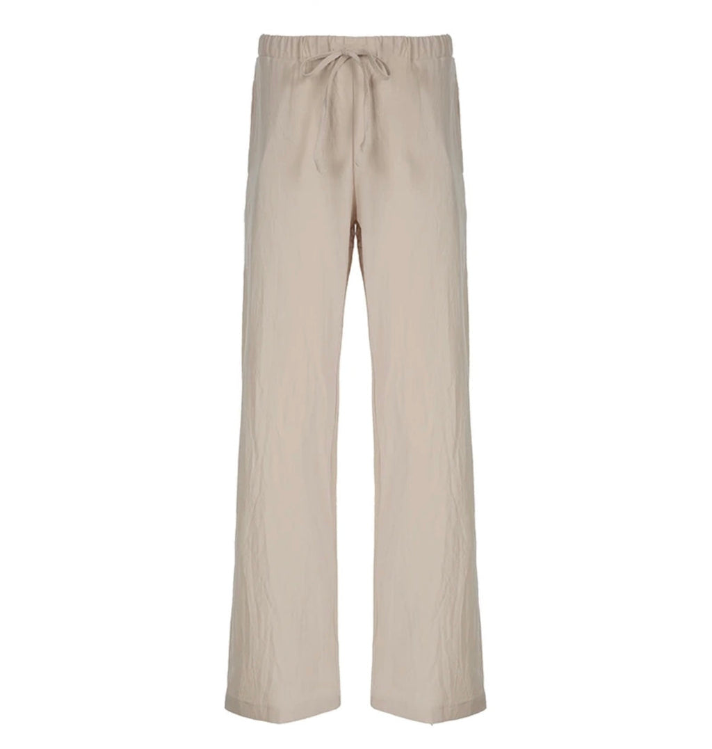 Casual straight leg trousers