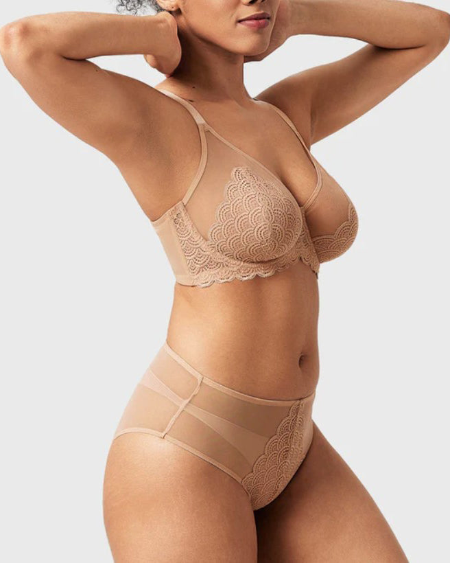 Sexy Lace Sheer Mesh Bra