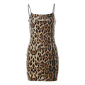 Valeria Tan Sequined Animal Print Mini Dress