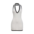 Dora White Sleeveless Backless Mini Dress