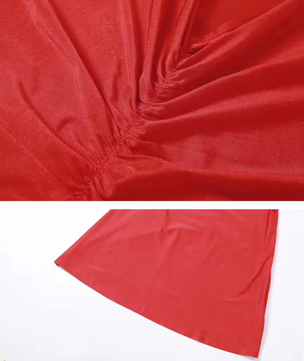 Charm Formal Backless Maxi Red Dress