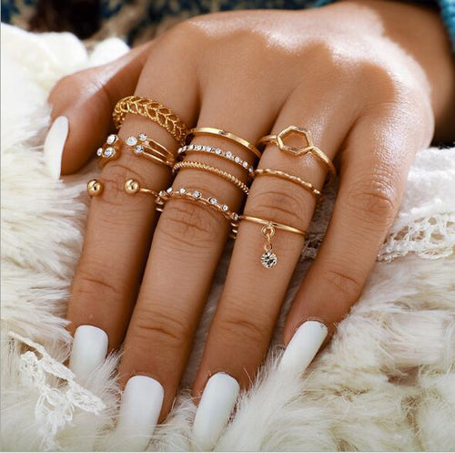 8pcs/sets Rings Sets Multi