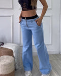 Loose Casual Jeans Lightblue