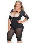 Full Body Shapewear With Bank And Arm Coverage Black