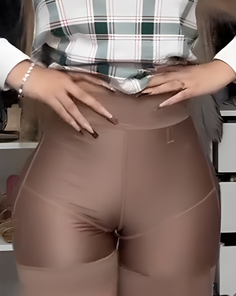 Lace Trims Glossy High Rise Butt Lifter Shorts