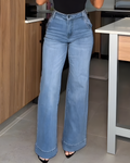 Women's Wide-Leg Slimming Jeans Lightblue