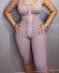 Women's Sleeveless Abdominal Compression Body Shaper RosyBrown