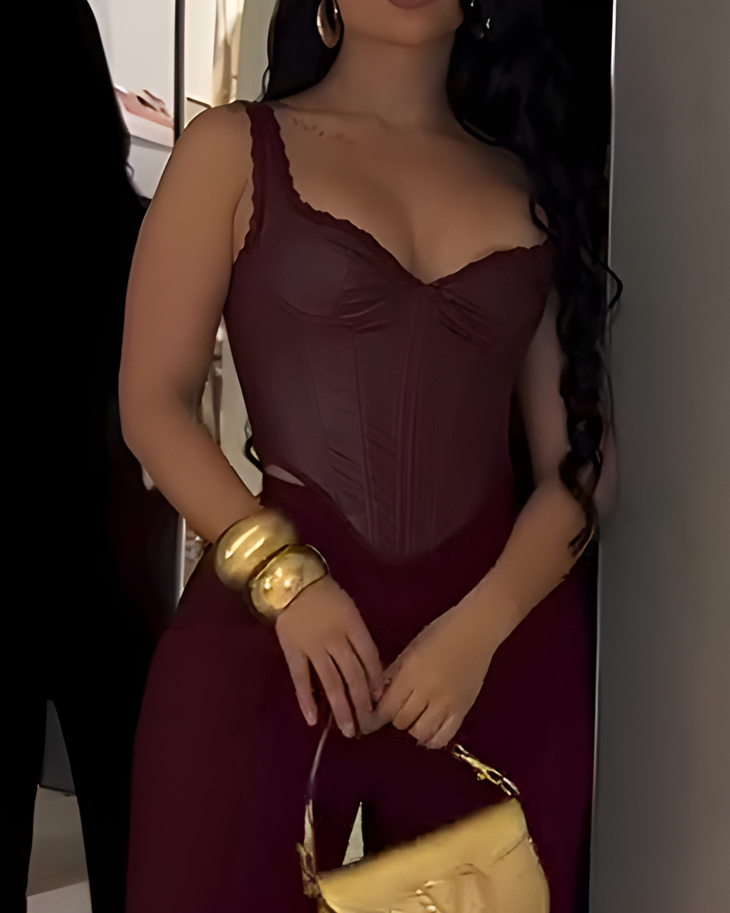 Women's Sexy Leather Corset Top