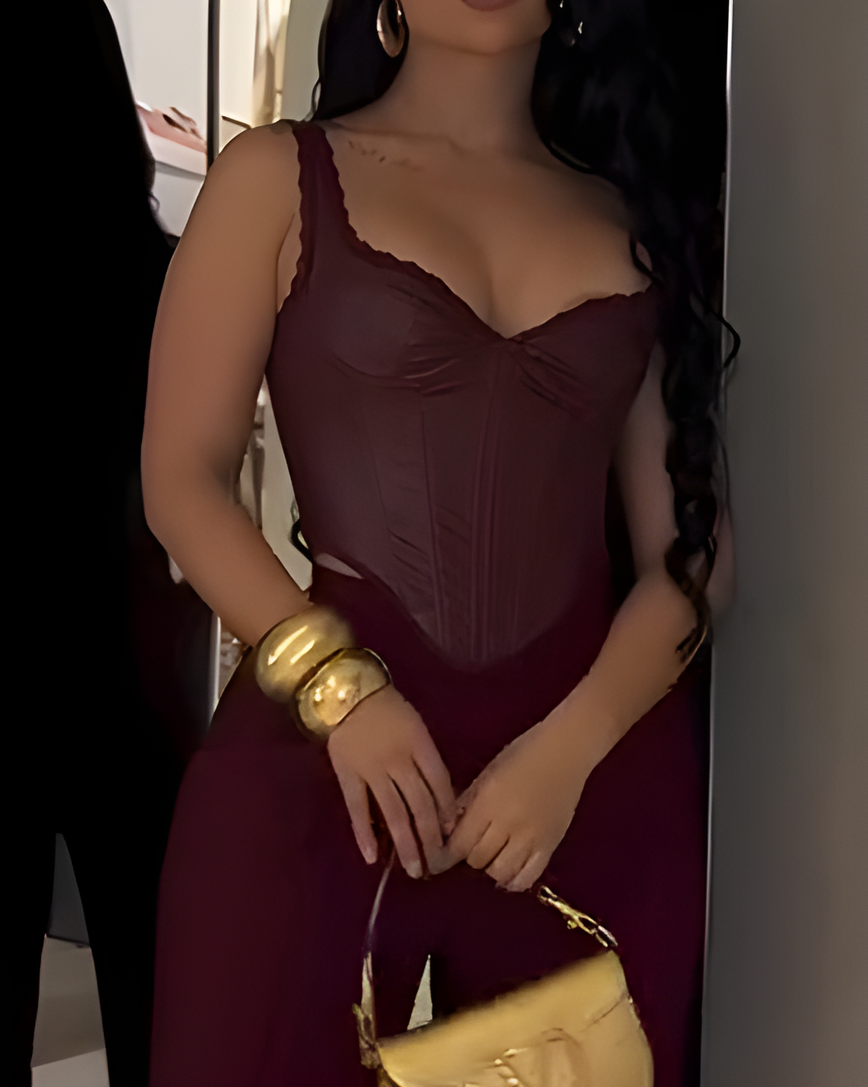 Women's Sexy Leather Corset Top