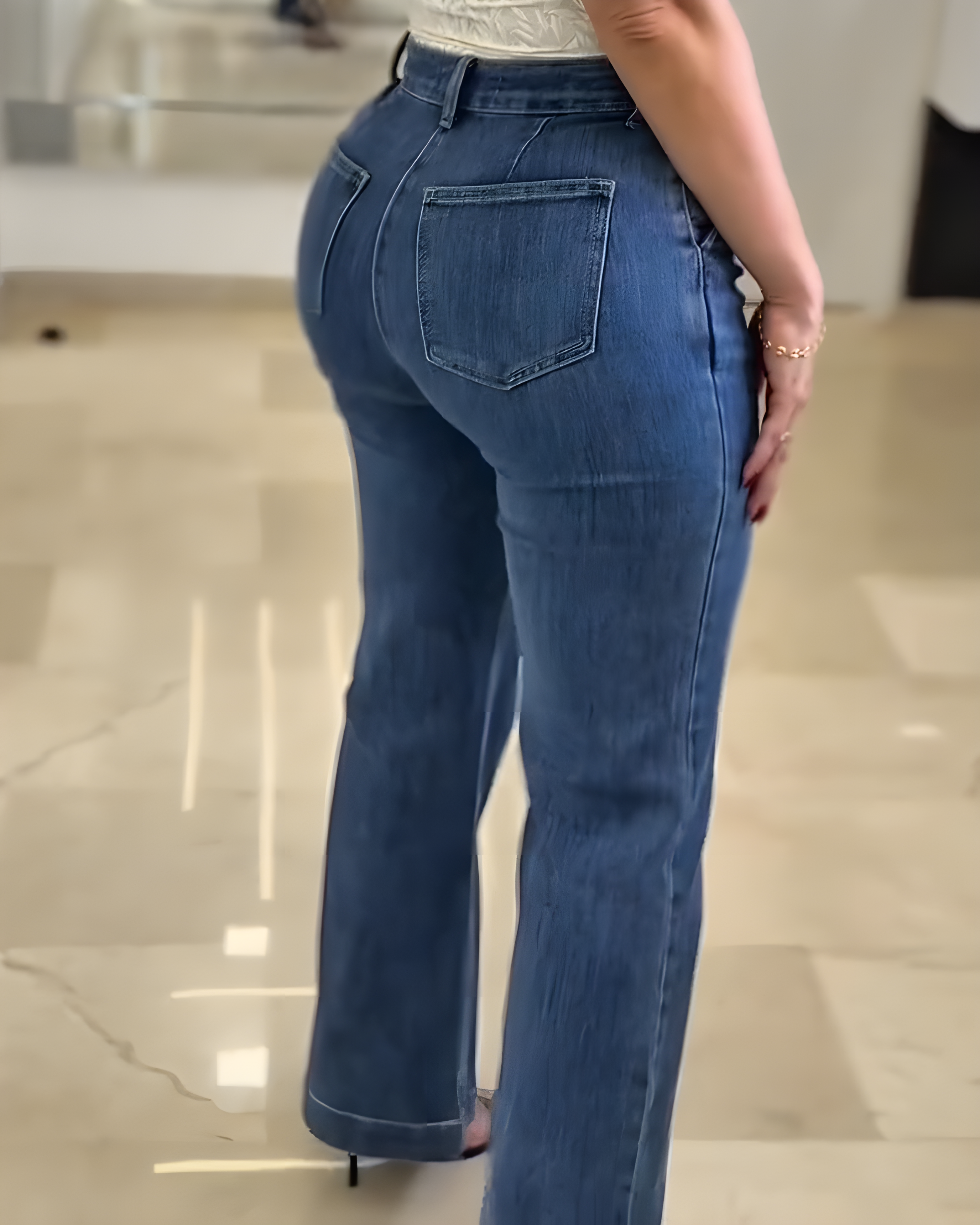 Women's High-Rise Straight Leg Jeans