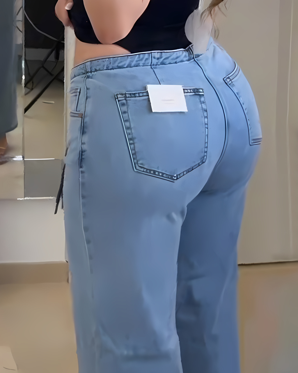 Women's Tie Up Slim-Fit Jeans