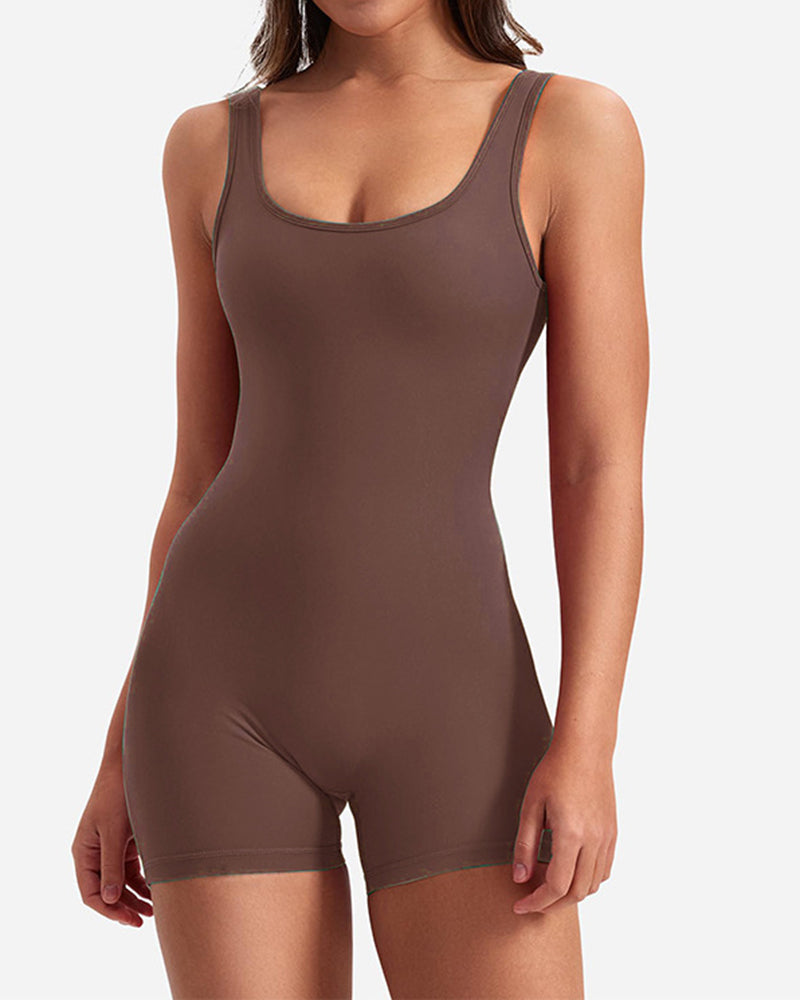 Backless Slim Fit Butt Lifting Yoga Jumpsuit Peru