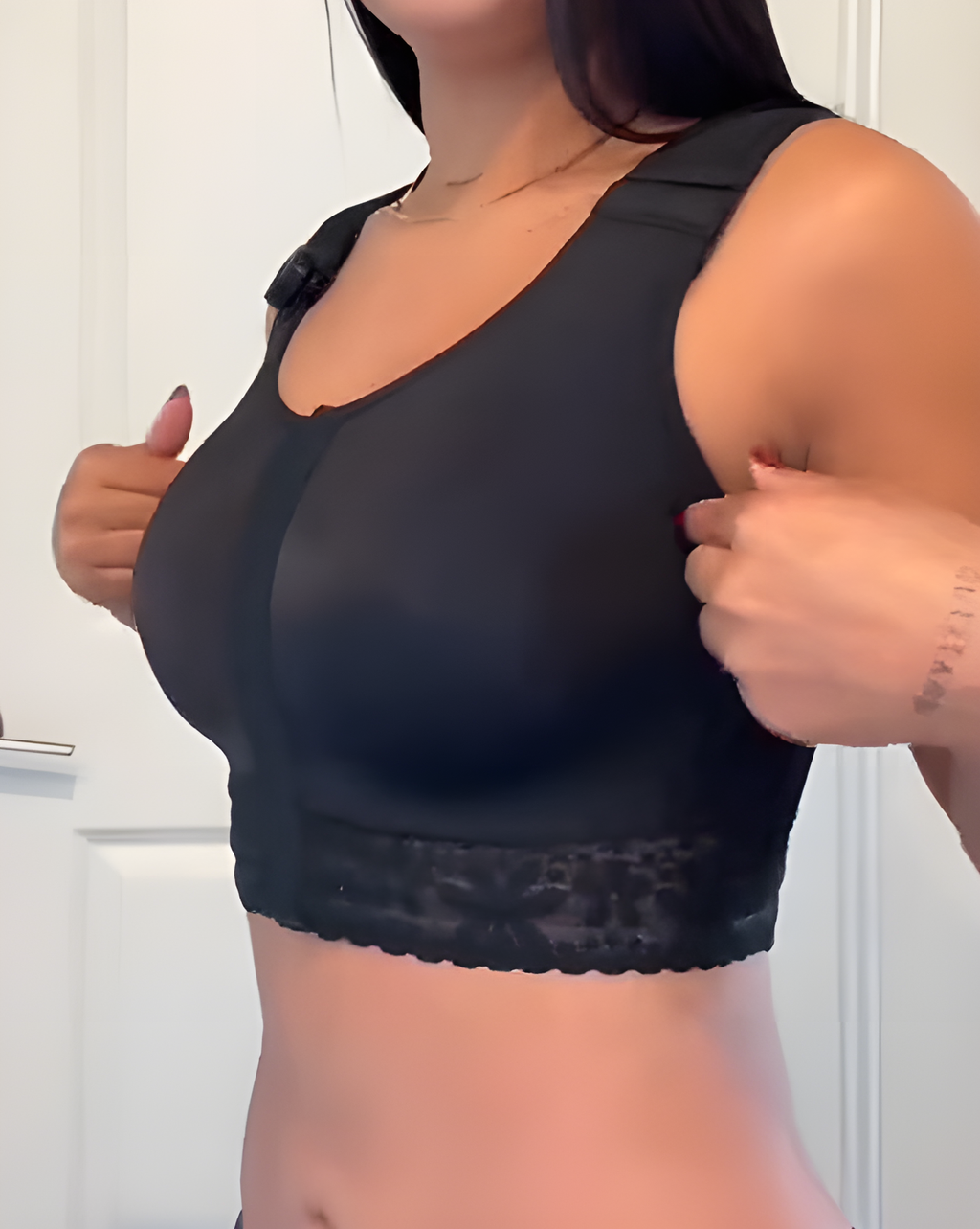 Lace Trims Hook Eye Shaper Bra