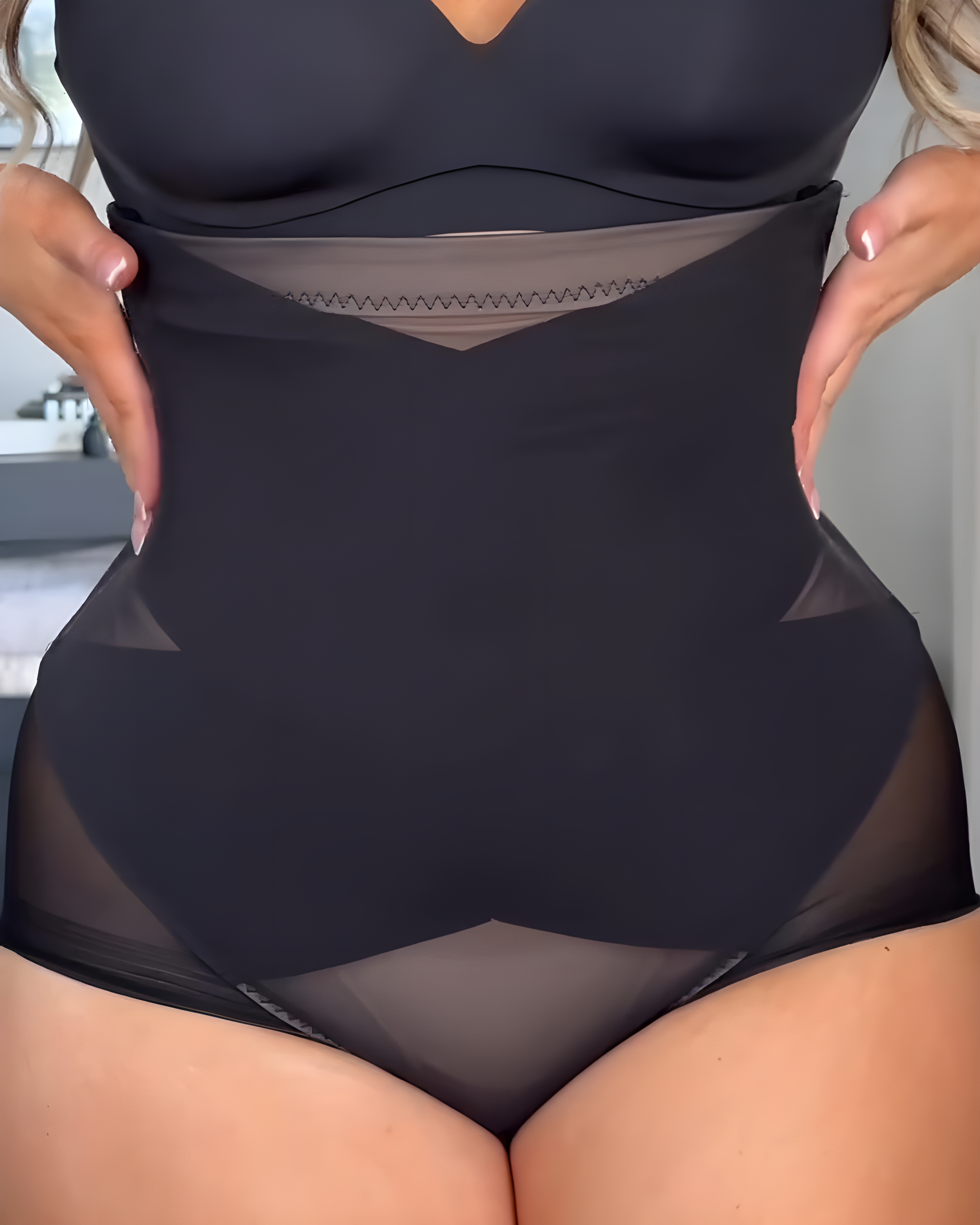 Seamless Mesh Tummy Sculpt Thong