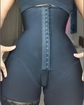 Hook and Eye Sleeveless Belly Compression Body Shaper Black