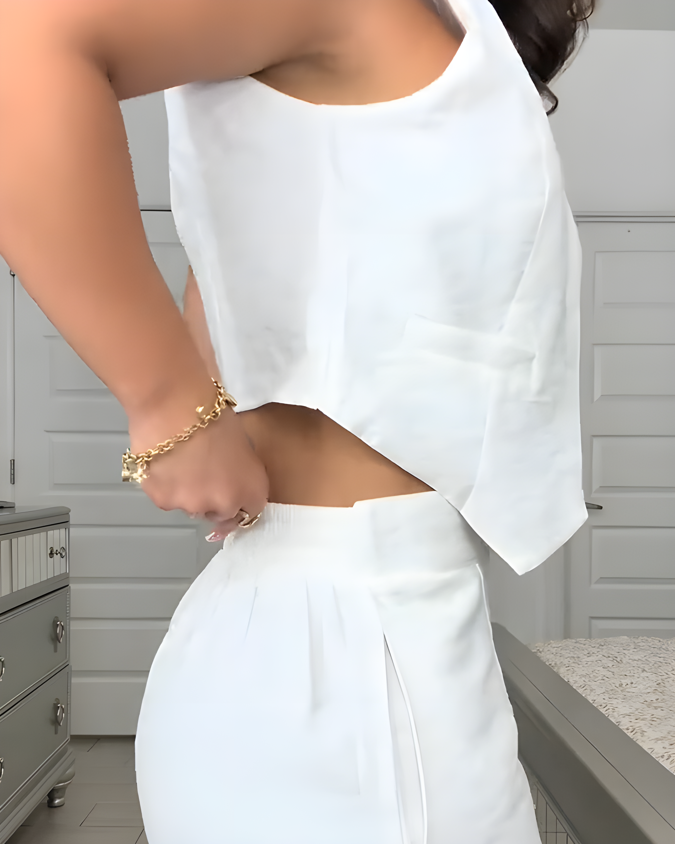 Women's Fashion Casual Vest Suit