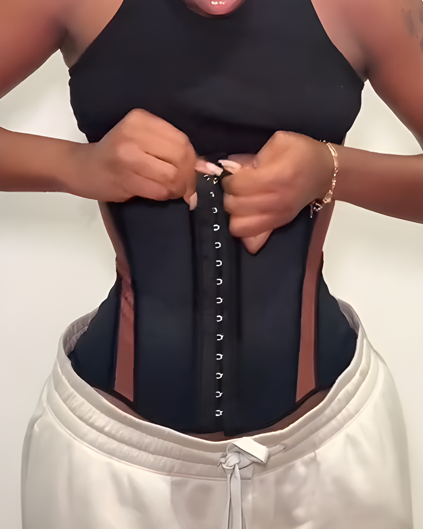 3 Rows Hook and Eye Abdomen Control Waist Trainer