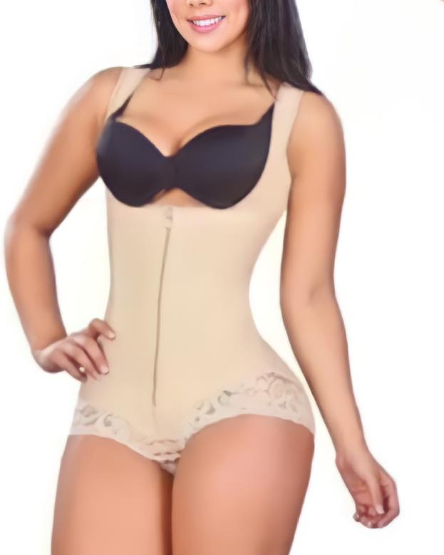Women BBL Double Compression Hourglass Figure Tummy Control Waist Trainer Gridle Tan