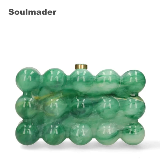 Acrylic bubble Clutch Bag