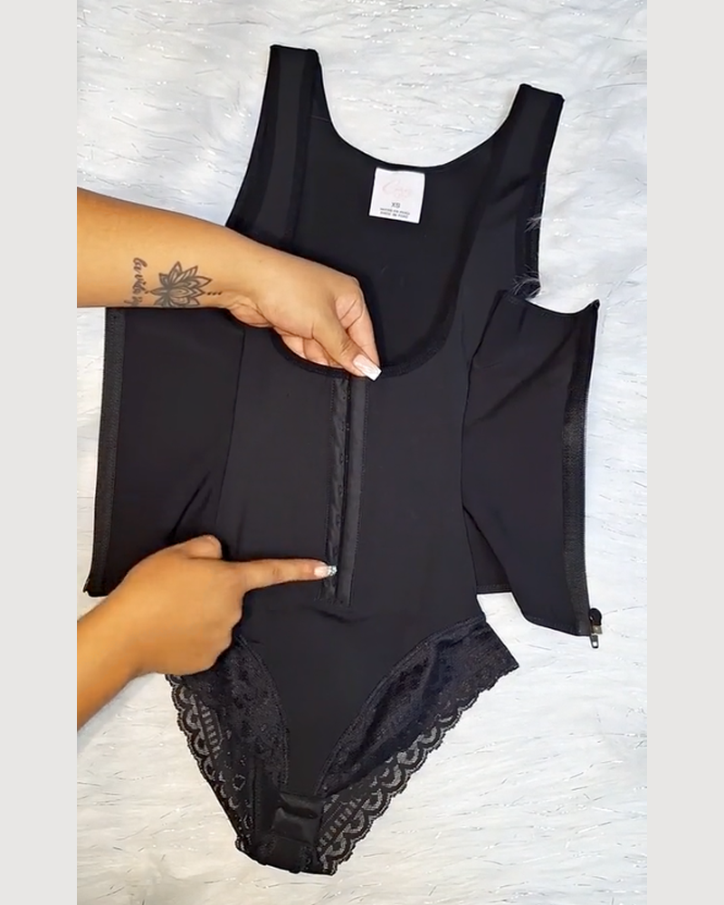 Fashion Tummy Control Thong Double Compression Shapewear