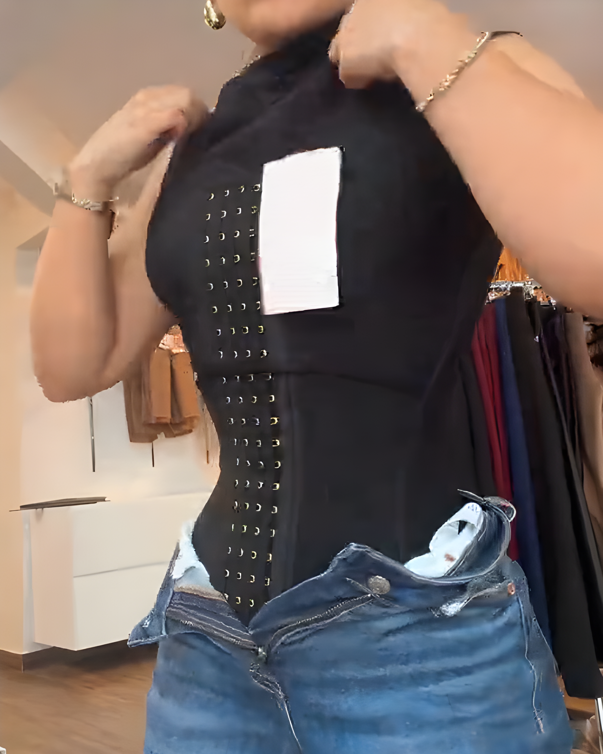 Women's Abdominal Support Steel Boned Waist Trainer Vest