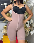 3-Row Hook and Eye Butt Sculpt Shapewear RosyBrown