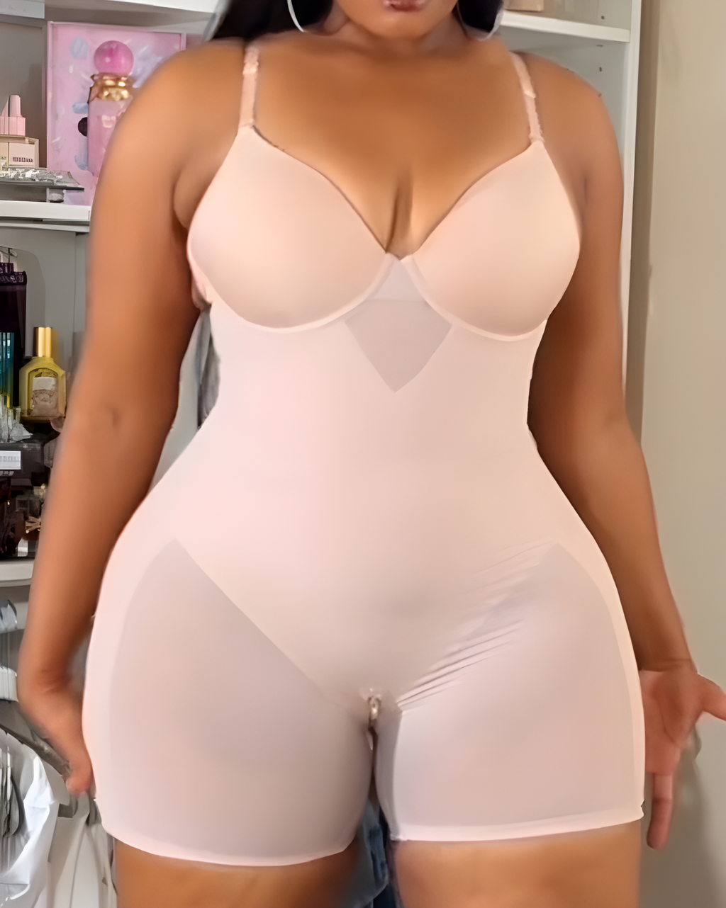 Women's Seamless Mesh Tummy Controlling Body Shaper