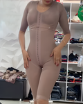 Tummy Sculpting Mid-Length Sleeve Shapewear RosyBrown